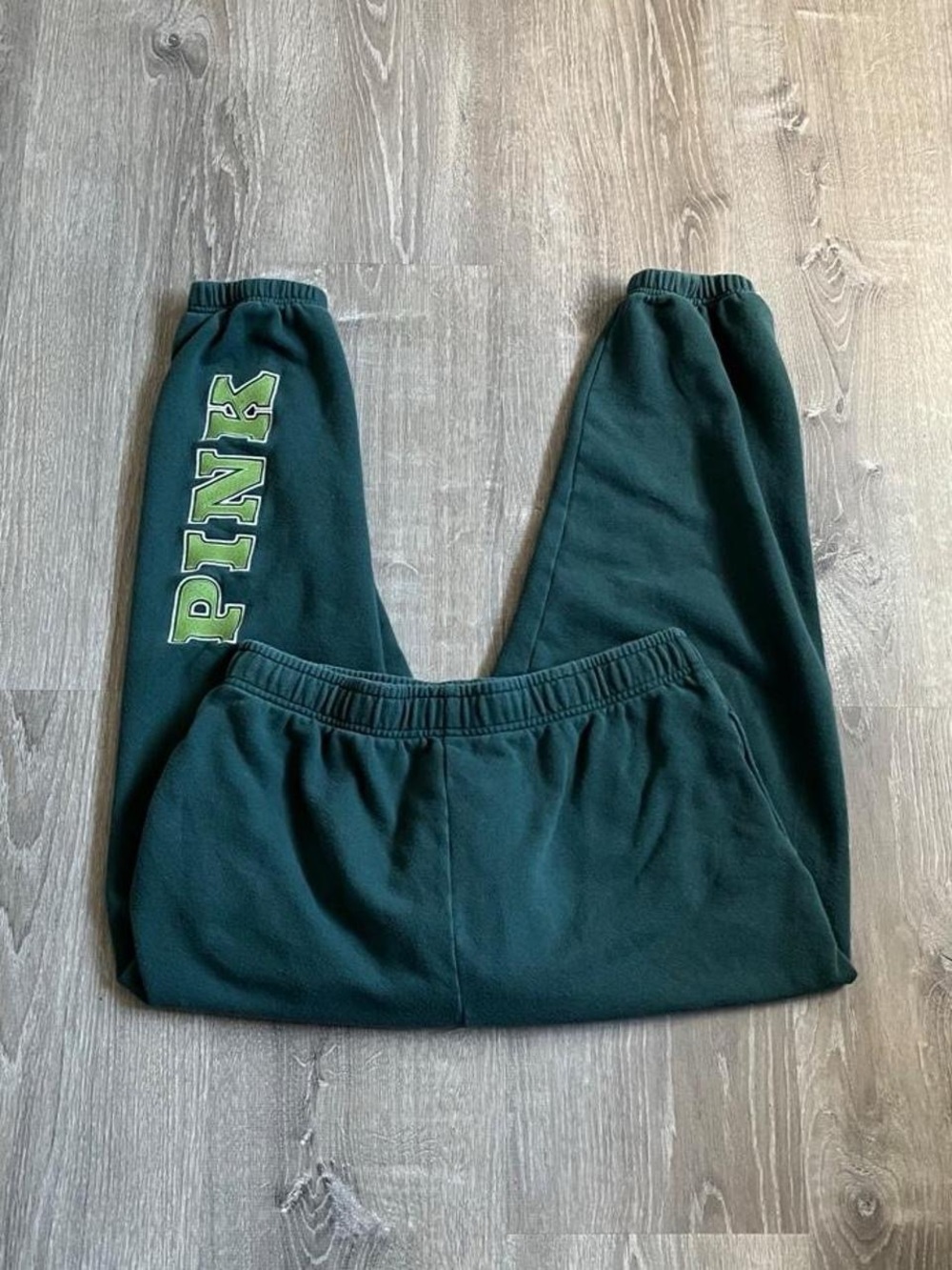 Victoria's Secret PINK green campus sweatpants